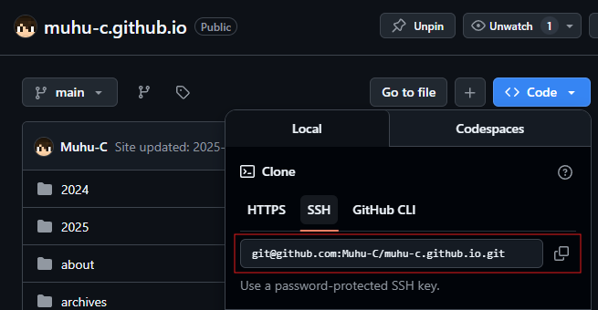 获取 SSH git